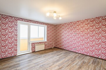standard room interior apartment. view kind of decor home decoration in hostel house for sale. empty room renovated