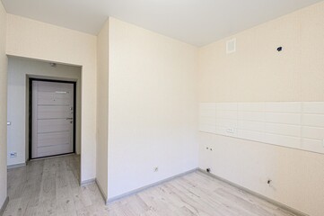 standard room interior apartment. view kind of decor home decoration in hostel house for sale. empty room renovated