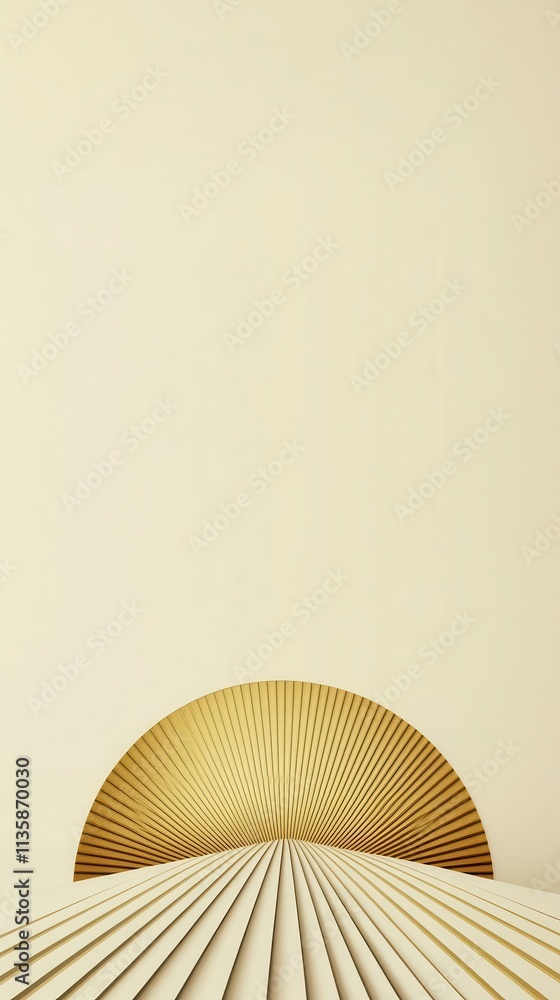 Poster an elegant gold starburst softly transitions into white, creating a minimalistic backdrop for text p