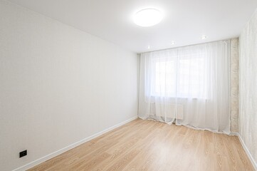 standard room interior apartment. view kind of decor home decoration in hostel house for sale. empty room renovated
