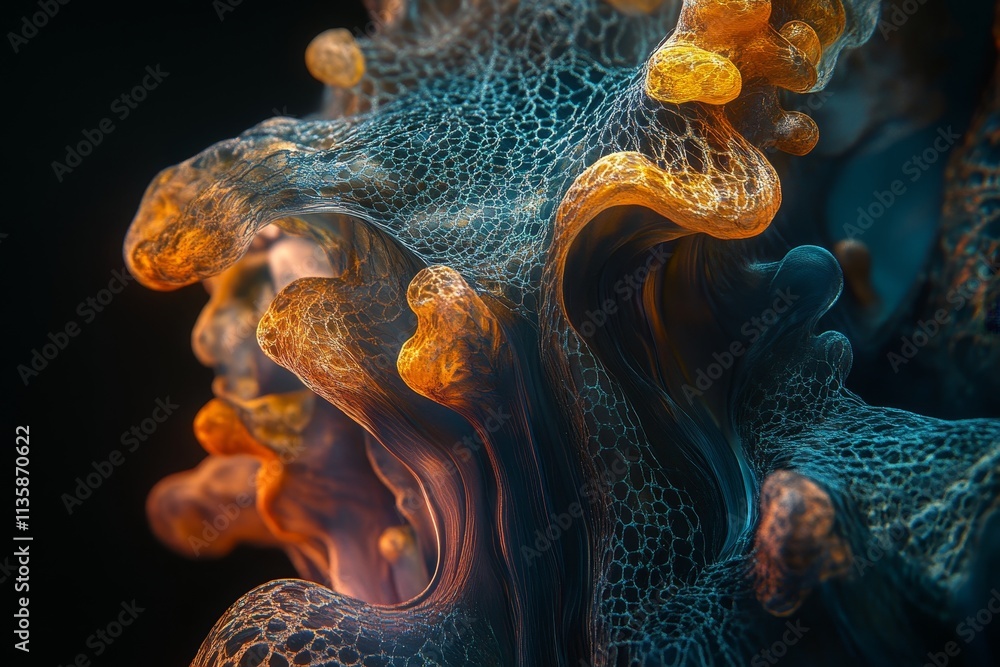 Aufkleber abstract colorful shapes in fluid motion create a mesmerizing and dynamic background perfect for art