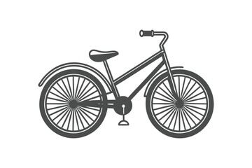 Fototapeta premium Vintage Bike Vector Illustration – Timeless Retro Design