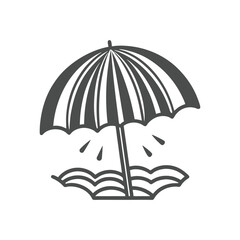 Beach Umbrella Vector Illustration