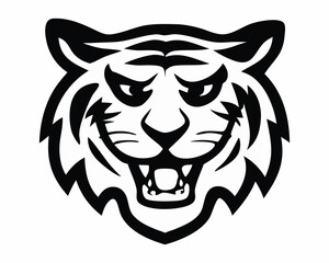 roaring tiger head mascot vector sticker high quality
