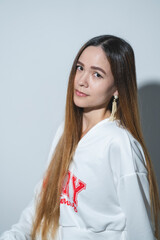 ロングヘアの女性