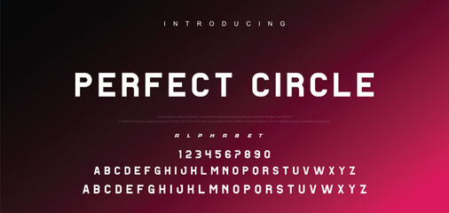 Creative font. Modern abstract digital tech font. Logo creative font, type, technology, movie, digital, music, movie. Fonts and illustration in vector format.