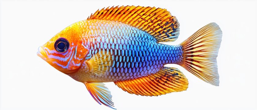 Vibrant Apistogramma Agassizii: A Stunning Freshwater Fish Portrait