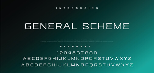 Creative font. Modern abstract digital tech font. Logo creative font, type, technology, movie, digital, music, movie. Fonts and illustration in vector format.