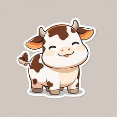 Fototapeta premium cow cartoon character
