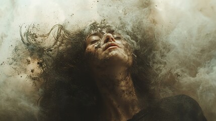 Dust and Dreams: A Surreal Portrait of the Human Spirit