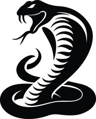 Snake silhouette vector illustration. Chinese new year concept.