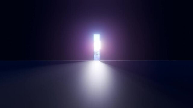 opening door into light