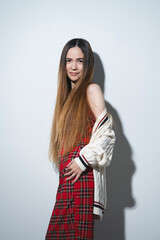 ロングヘアの女性
