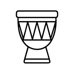 drum representing african heritage icon