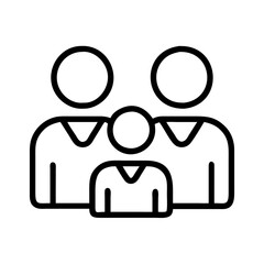 family gathering icon, juneteenth line art, juneteenth icon - simple black line art icon of family gathering, symbolizing juneteenth celebrations. juneteenth vector art.