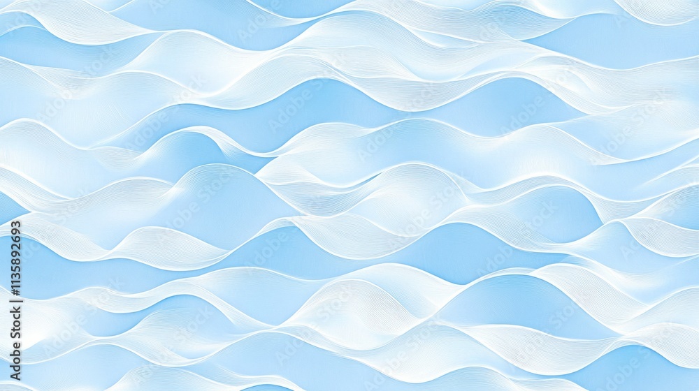 Poster abstract blue wave pattern design background