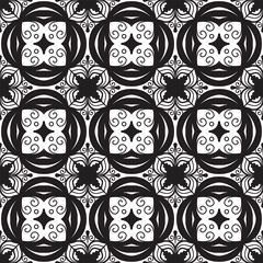 Seamless vector pattern. Luxurious oriental hand drawn art line pattern. Ornament for Wallpaper, Fabric, Packaging, Decorative Print, Textile Design. 