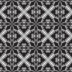 Seamless vector pattern. Luxurious oriental hand drawn art line pattern. Ornament for Wallpaper, Fabric, Packaging, Decorative Print, Textile Design. 