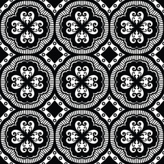 Seamless vector pattern. Luxurious oriental hand drawn art line pattern. Ornament for Wallpaper, Fabric, Packaging, Decorative Print, Textile Design. 