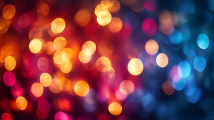 Obraz premium Abstract Bokeh Background with Colorful Lights. Festive and Vibrant.