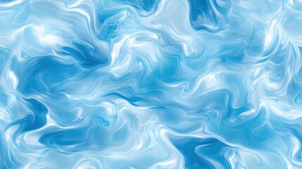 Obraz premium Abstract Blue And White Swirling Marble Design