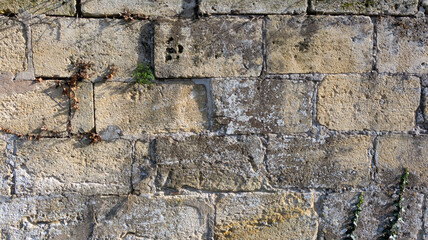 Old stone wall for background
