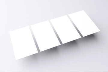 Businesscard mockup（名刺複数枚モックアップ ｜ グレー背景モックアップ）	