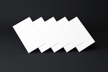 Businesscard mockup（名刺複数枚モックアップ ｜ 黒背景モックアップ）	
