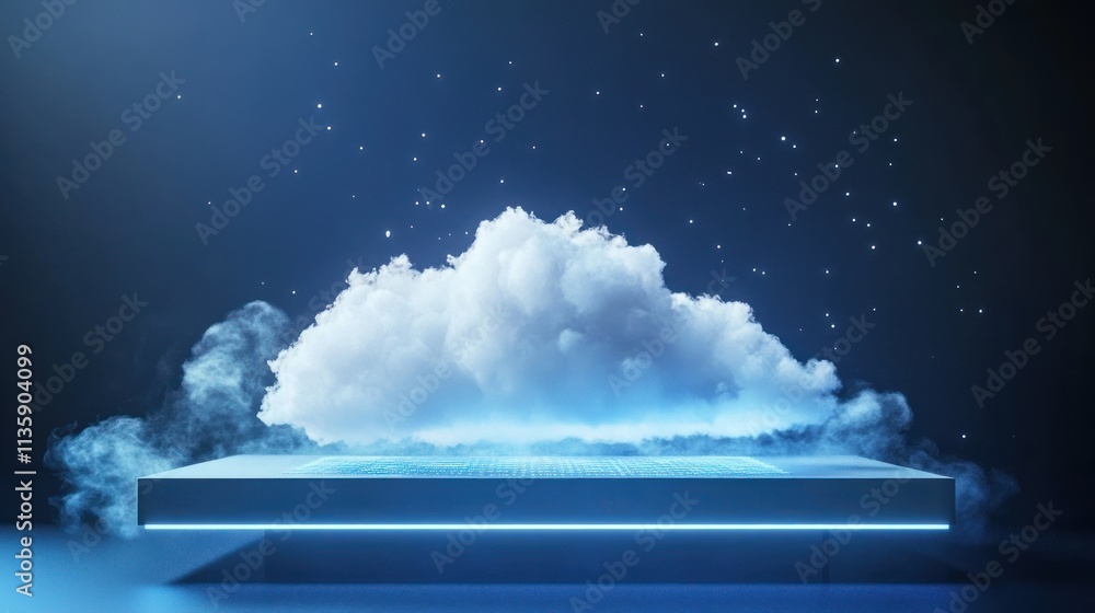 Poster cloud computing platform digital innovation technology