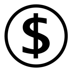 dollar symbol icon 