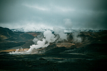 Iceland in Northern Europe is about to enter winter