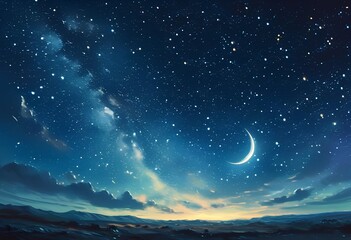 Fototapeta premium moon stars