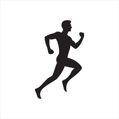 running person silhouette