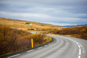 Iceland in Northern Europe is about to enter winter