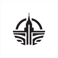 silhouette of the city