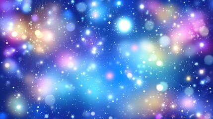 Fototapeta premium Vibrant Colorful Abstract Background with Glowing Light Particles
