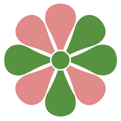 Colorful abstract flower vector art with vibrant hues and creative design. Perfect for modern graphics, digital art, and nature-inspired decorative projects.