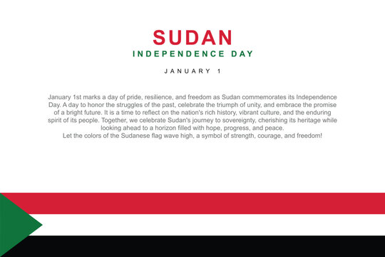 Sudan Independence Day background.