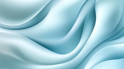 Obraz premium Abstract Blue Waves Flowing Smoothly Together