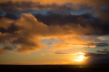 Fototapeta premium Iceland in Northern Europe is about to enter winter