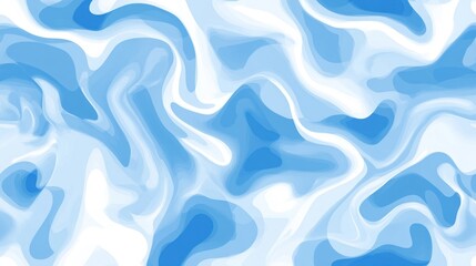 Fototapeta premium Abstract Blue And White Swirling Liquid Design