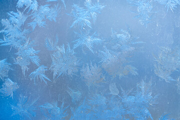 Ice Pattern on window in Winter time