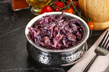 Coleslaw salad with cabbage and carrot
