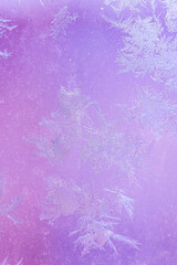 Ice Pattern on window in Winter time