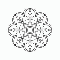 mandala ornaments silhouette vector,
abstract  background