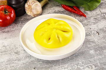 Asian stuffed steamed Bun Bao