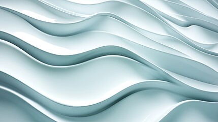 Obraz premium Abstract White Wave Pattern Background Design