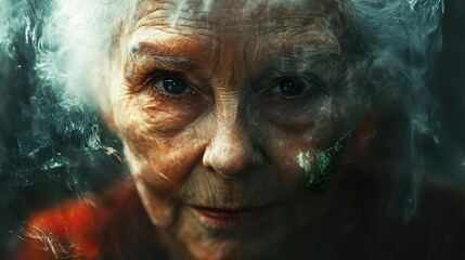 Intriguing Portrait of an Elderly Woman