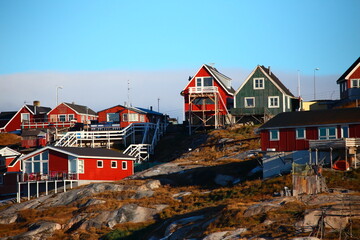Spectacular and beautiful scenery of Greenland in autumn © zheng