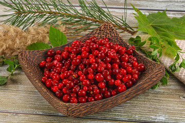 Natural organic wild forwst lingonberry